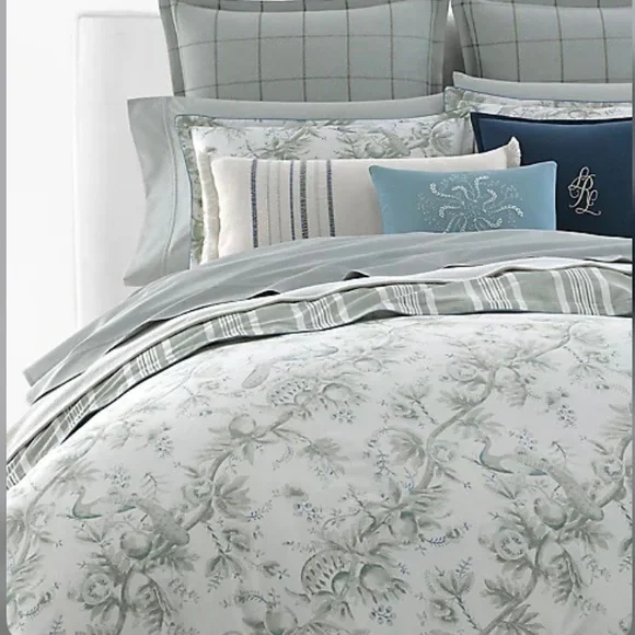 NWOT Lauren Ralph Lauren Julianne Duvet Set King, Sage